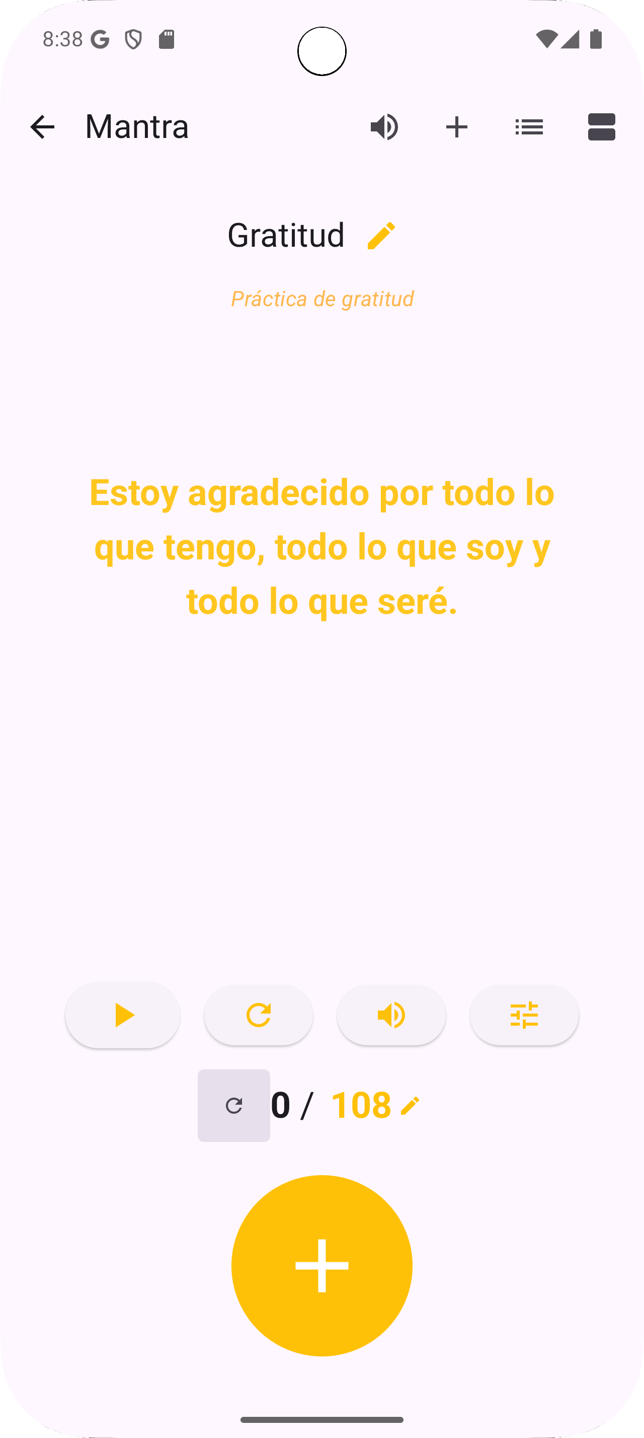 App Mantra Breath - Contador de Mantras