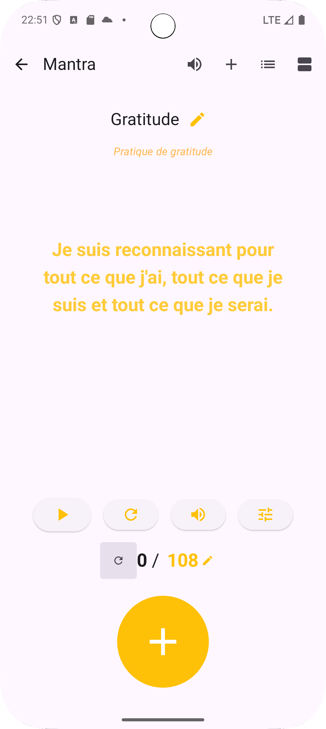 Mantra Breath App - Compteur Mantra