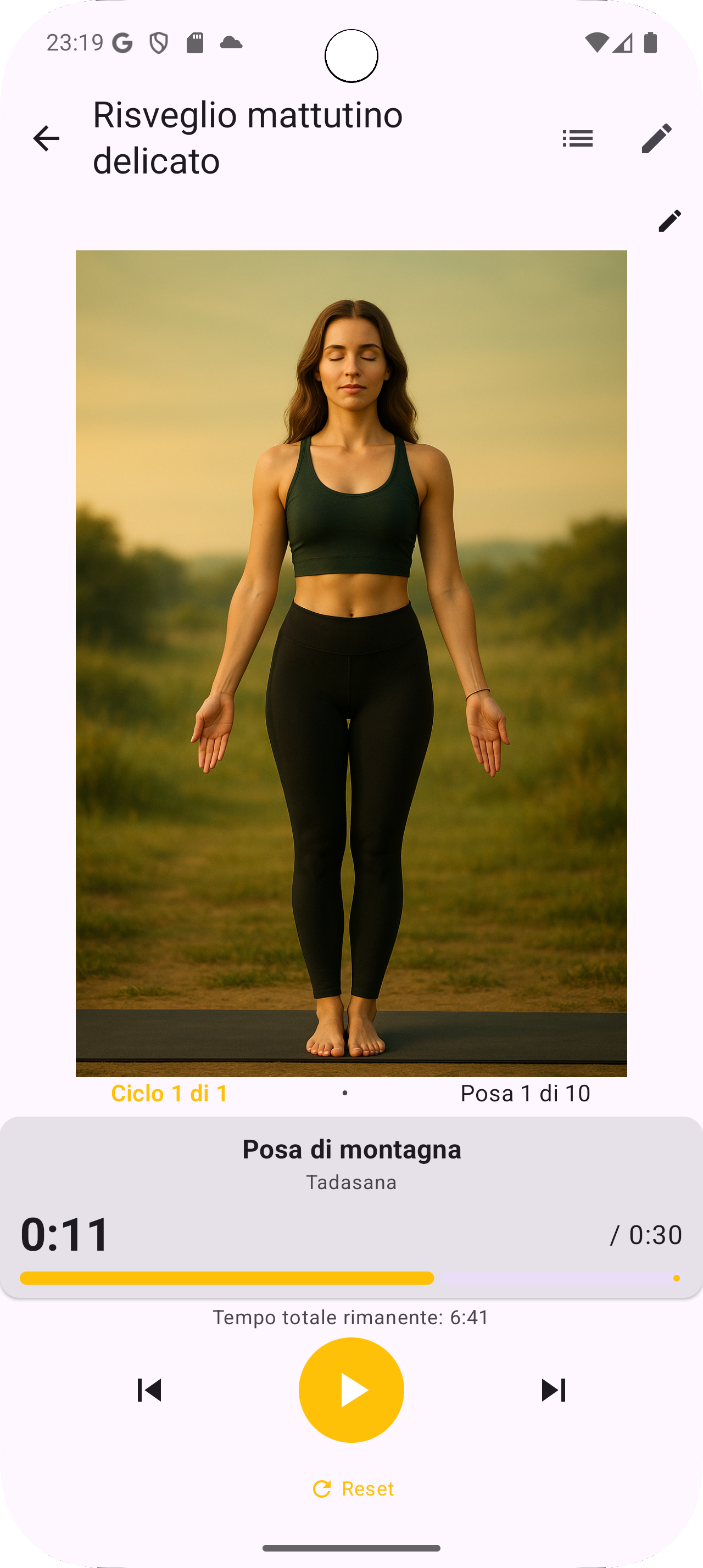 Mantra Breath App - Sessione Yoga Attiva