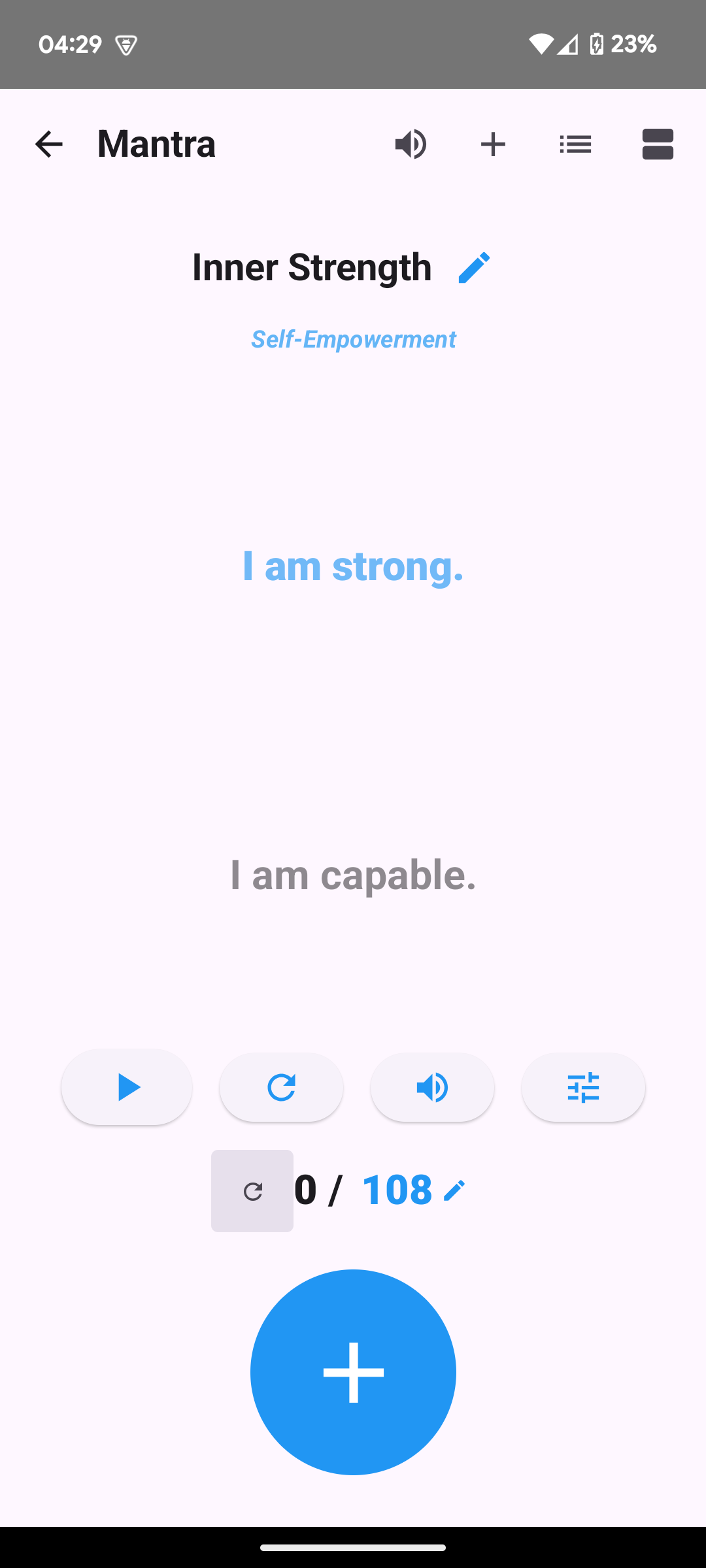App Mantra Breath - Contador de Mantras